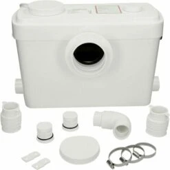 Flo-Force Ultra Sanitary Macerator Bath Sink Shower Waste Pump White 3 Inlets
