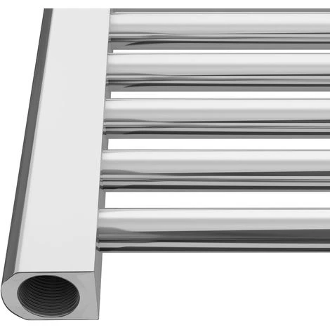 WarmeHaus Vienna Curved Electric Heated Towel Rail 150W - 700x400mm - Chrome - Image 5