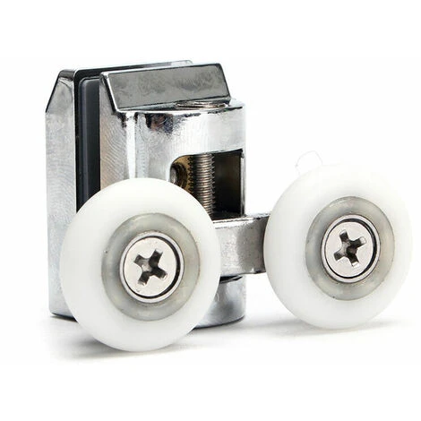 Shower Door Roller Shower Sliding Door Rollers 23mm Replacement Bearing Nylon Zin Alloy - Image 2