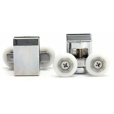 Shower Door Roller Shower Sliding Door Rollers 23mm Replacement Bearing Nylon Zin Alloy - Image 4