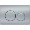 Geberit Delta20 Flush Plate For Dual Flush, Matt Chrome (115.127.46.1)