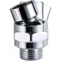 MODOU Adjustable Brass Swivel Ball Joint, Connect To Shower Arm, Adjustable Shower Arm Head Angle Swivel Ball Joint In G1/2 Chrome Brass