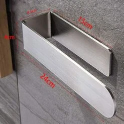 Self-Adhesive Stainless Steel Hand Towel Holder - Brushed SUS 304 Towel Ring For Bathroom Wall Stick-On Towel Hanger