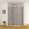Aquariss 1200 X 900mm Offset Right Hand Quadrant Shower Enclosure With Easy Clean Glass - FREE Shower Tray & Waste