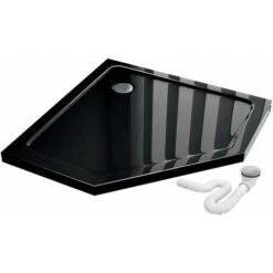 Shower Tray Diamond Black 90x90