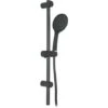 Bathroom Set Showering Column Shower Head Modern Pole Black Powder Coated