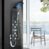 Shower Column Multifunctional Shower System With Massaging Nozzles Separate Switching Shower Panel