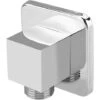 Wall Supply Elbow, Square Shower Outlet Elbow Wall Supply Elbow Shower Hose Connector For Hand Shower, 1/2"