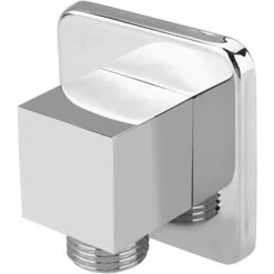 Wall Supply Elbow, Square Shower Outlet Elbow Wall Supply Elbow Shower Hose Connector For Hand Shower, 1/2"