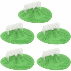 FlkwoH Urinal Sieve Splash Pad Deodorant Soccer Toilet Cleaner For Men Splash Guard Soccer Goal Filter Pad Green 5 Pieces