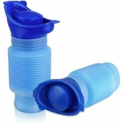 2 Pieces Portable Emergency Urinal Male And Female Retractable Urinals Adult Urine Bottle