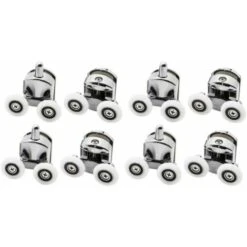 Pack 23mm Zinc Alloy Shower Door Rollers