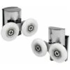 For Sliding Shower Door 2 Double Rollers 2 Wheels 23 Mm Roller Shower Diameter 23 Mm 2 Rollers Up And Down