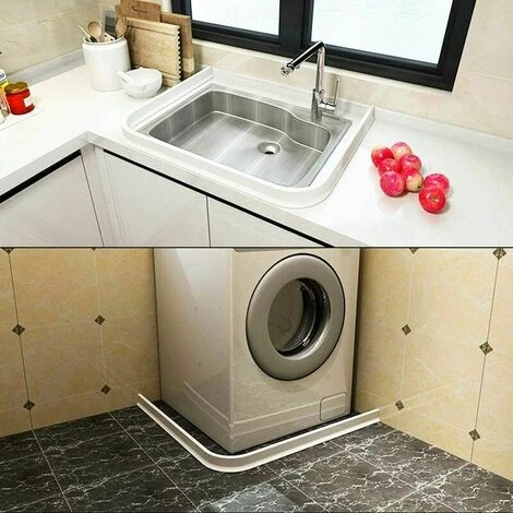 Self Adhesive Shower Threshold Barrier Foldable Shower Threshold Strip Bathroom Water Retention Waterproof Strip For Wet And Dry Separation (90Cm Black) - Image 5