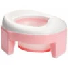 One Piece Foldable Toilet Seat For Kids 3 In 1 Baby Chair Toilet Seat With Splashback High Quality Travel Seat Cover For Boys And Girls (Pink)