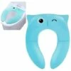 Foldable Travel Toilet Seat Child Portable Comfort Baby Toilet Seat PP Material With 4 Non-Slip Silicone Pads And 1 Carry Bag (Blue)