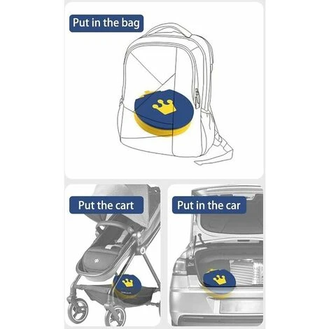 Children's Toilet, A Potty Training Potty, Baby Toilet Reducer, Child Toilet Seat Booster Seat, For 38-42 Cm Height Toilet, For 0-6 Years Old Children(Maroon Blue - Image 5